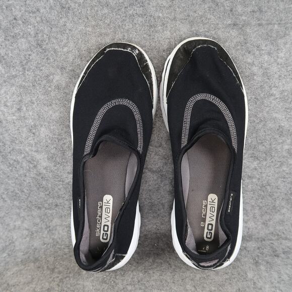 Skechers Shoes Womens 8 Casual Slip On Sneaker Loafers Comfort Go Walk Black - Picture 6 of 11